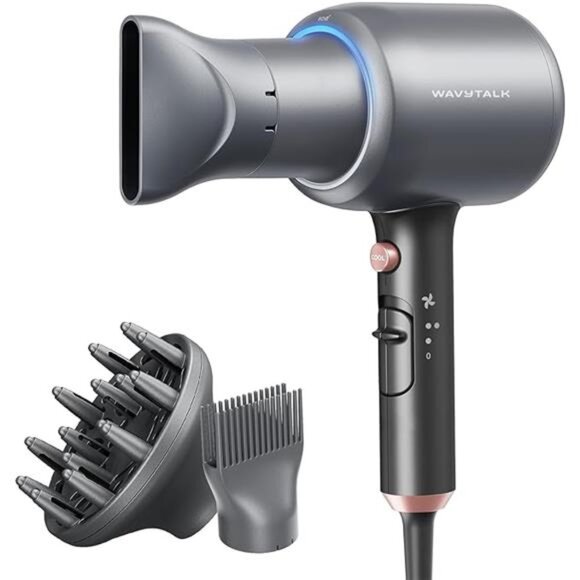 Wavytalk Blow Dryer, Blown Away Ionic Hair Dryer for Curly Hair with Diffuser - Picture 7 of 7